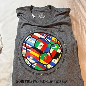 Gray 2018 FIFA World Cup Russia T-Shirt